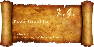 Kozó Gizella névjegykártya